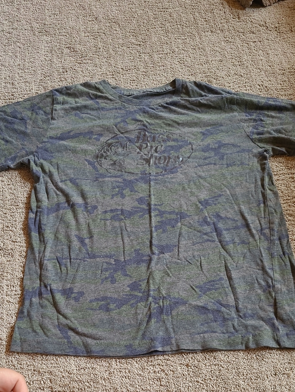 Boy's Bass Pro Shops Green Camo Short-Sleeve T-Shirt